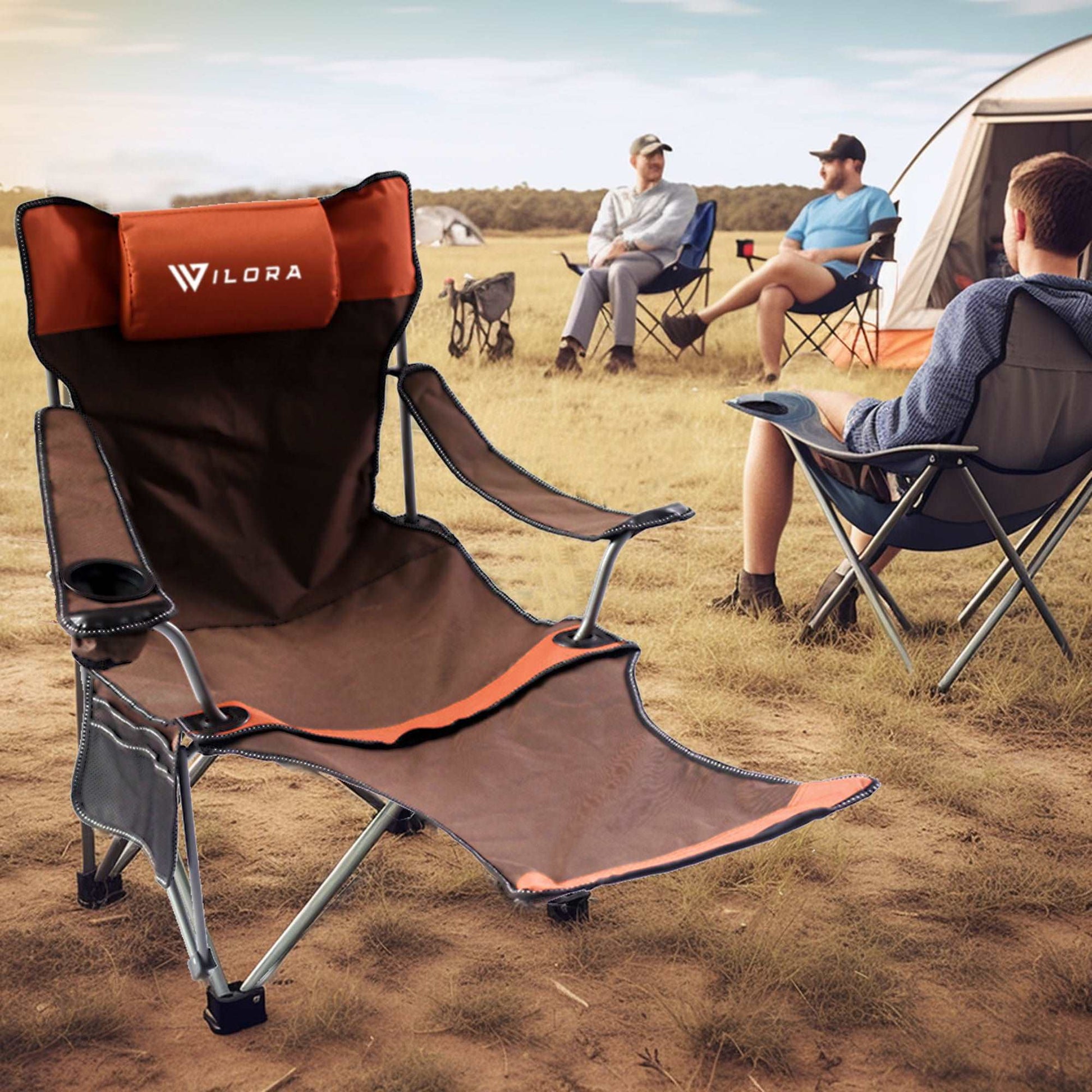 Wilora Camping Chair with Footrest