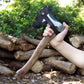 Wilora Hand-Forged Camping Axe – High-Carbon Steel Blade, Durable Solid Wood Handle, PU Leather Sheath & Lanyard