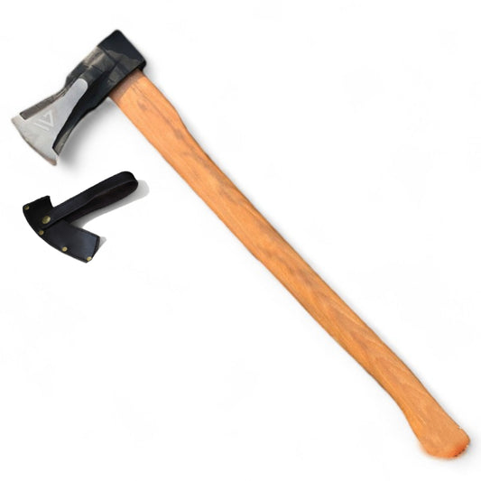 Wilora Splitting Maul 90CM | Heavy-Duty 3KG Carbon Steel Axe for Firewood, Logs, and Outdoor Use