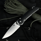 D2 Steel Folding Knife with Liner Lock - EDC with Paracord Lanyard & Premium Sheath