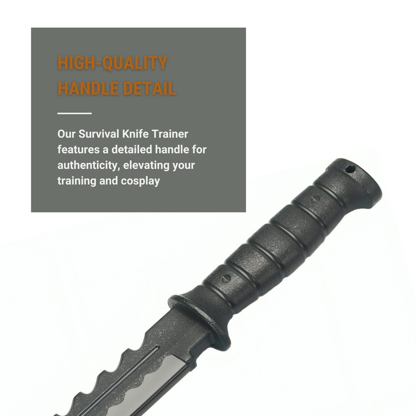 Polypropylene Bowie Survival Knife Trainer - 34cm Durable Practice Tool