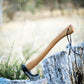 Wilora Walnut Wood Axe | 50CM Carbon Steel Head with Ergonomic Walnut Handle, PU Sheath, and Lanyard